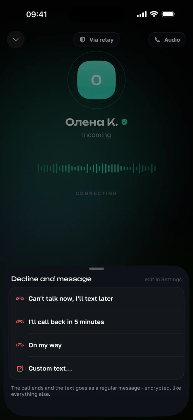 An incoming call with ready answers